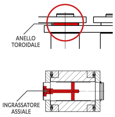 Anello toroidale, Ingrassato assiale