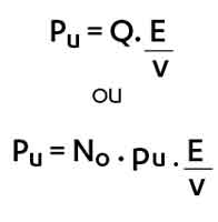 Charges distinctes ou continues dont on connaît le débit pondéral Q (en N/min) ou le nombre No d’objets de poids Pu à transporter par minute à la vitesse v (en m/mn)