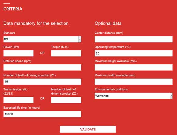 SEDIs chain selector - Criteria