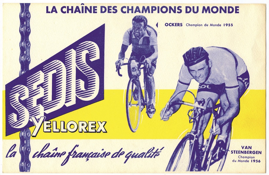 SEDIS war im Jahr 1955 Sponsor des dreimaligen Tour-Siegers Louison Bobet
